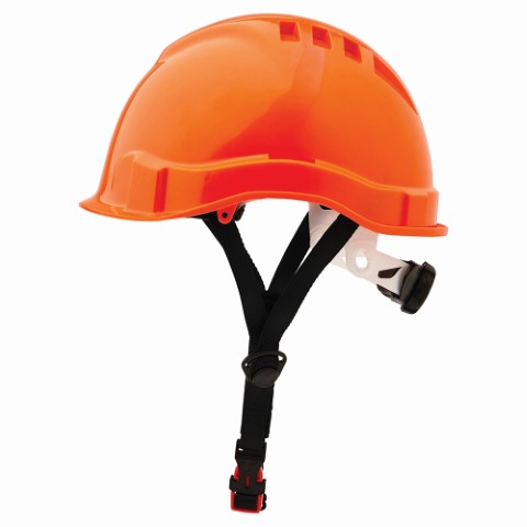 PRO AIRBORNE HEAD PROTECTION VENTED RATCHET HARNESS 6 POINT ORANGE